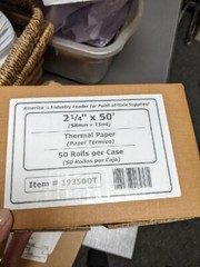 PosPaperRoll 2 1/4&Prime; x 50&prime; Thermal Receipt Paper Rolls – Pack of 50 Rolls