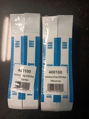 2 X Currency $ Bands Self Sealing $100 Blue Bundle of 1000 Straps US Cash Bills