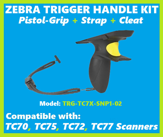 Zebra TRG-TC7X-SNP1-02 PistolGrip Trigger Handle Kit for TC70 TC75 TC72 TC77!🔥⭐