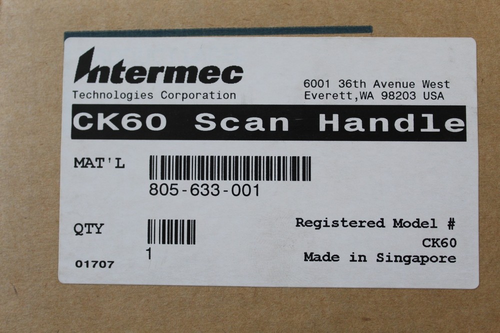 INTERMEC 805-633-001 CK60 Scan Handle Kit NSN 5340-01-530-8566