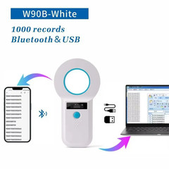Bluetooth Microchip Reader Chip Portable OLED Pet Scanner 134.2Khz Pet Id Scanne