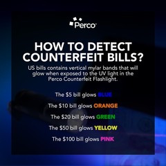 Counterfeit Flashlight – Portable & Reliable Device with UV Light Detection -…