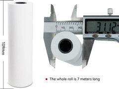 A6 Thermal Paper Rolls 6 Pack 110mm x 7m Portable Printer Paper BPA Free White