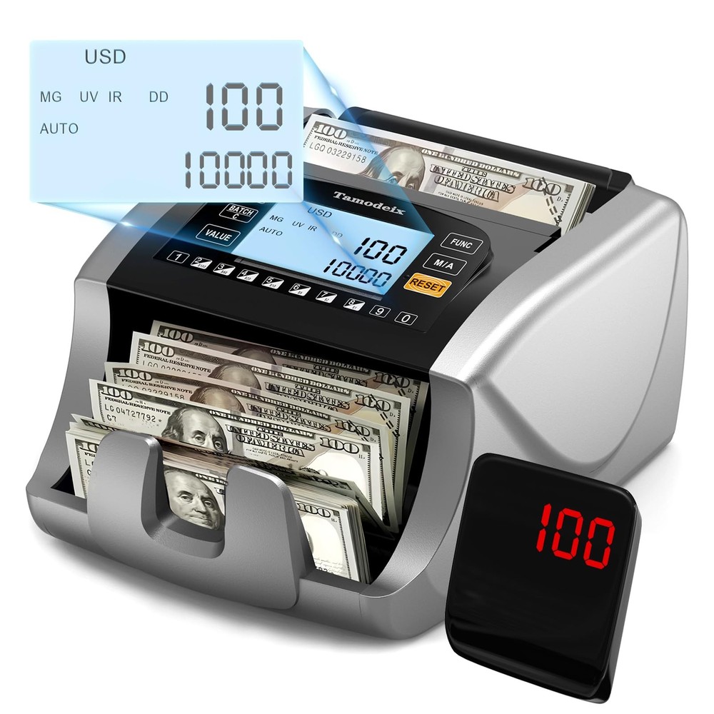 Maquina Contadora de Billetes Americanos y Mexicanos Detector Dinero Falso 2025