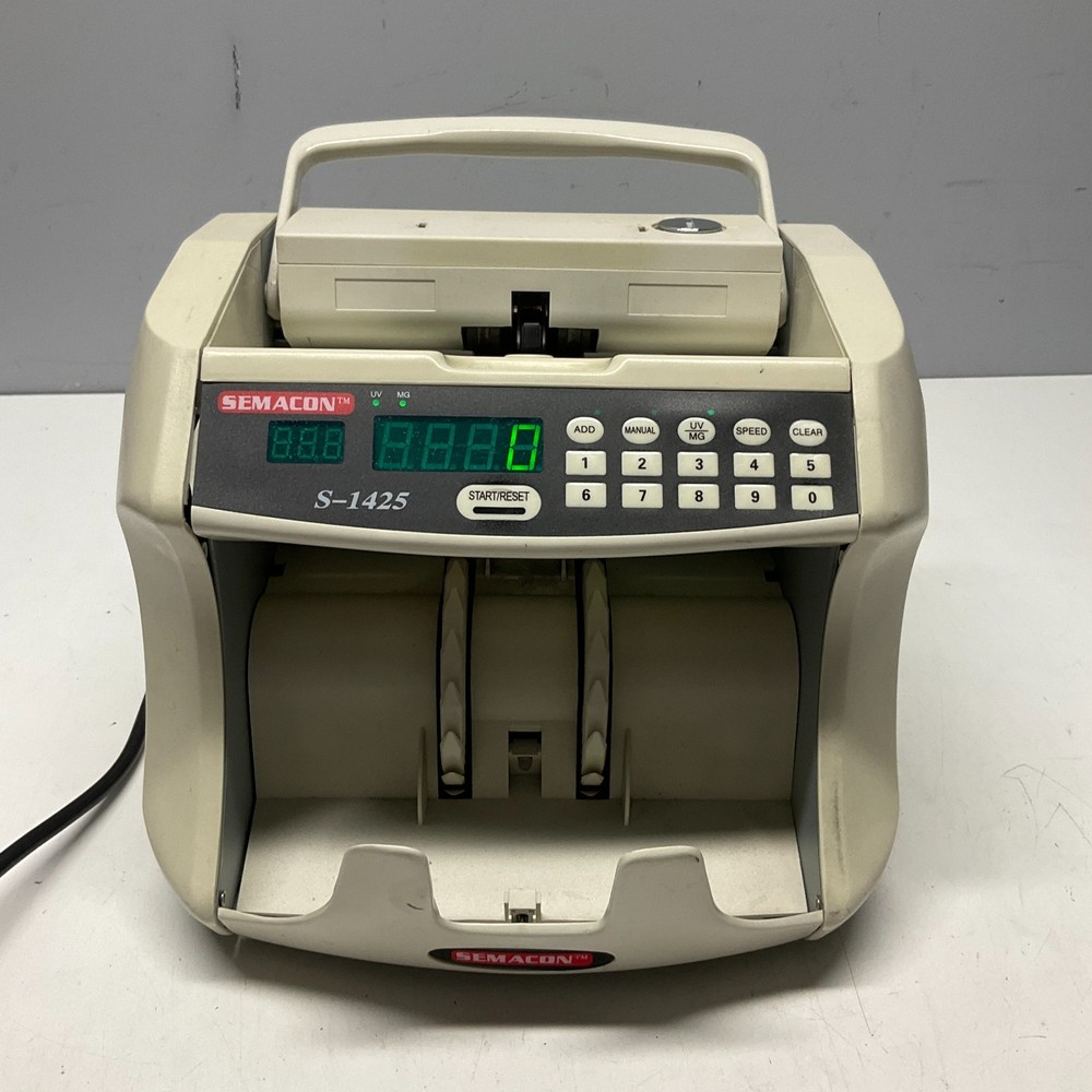 Semacon S-1425 Bank Grade High Speed Currency Counter Tested and Working