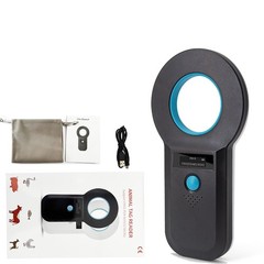FAHIK RFID Pet Microchip Scanner: Rechargeable Pet Chip Scanner EMID Microchip