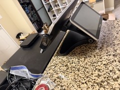 Complete Toast System Toast Flex POS Tt200 Dual Screen W/ Cash Drawer & Printer