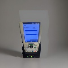 Honeywell 9700 LOP Handheld Scanner, Charger + Base, Works, EXC (B4)