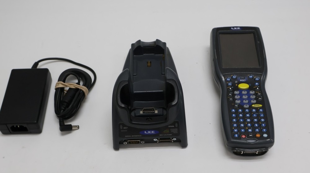 LXE MX7A Barcode Scanner with Cradle and Adapter