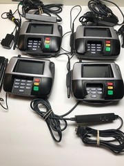 4 Verifone Point Of Sale Credit Card Terminal MX860 W/ 3 Power adapters