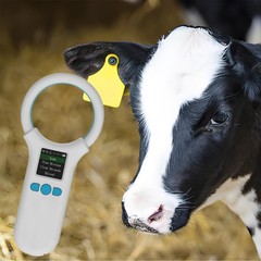 Pet Microchip Scanner RFID Animal ID Reader 1.44 Inch TFT 500 Data Store