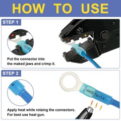 Haisstronica 520Pcs Marine Grade Heat Shrink Wire Connectors-Electrical
