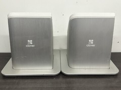 Lot of 2 Clover Station 1.0 High-Speed Receipt Printer P100 W/ 2 Keypads – G78