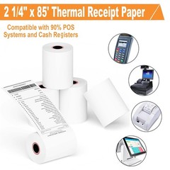 2 1/4&Prime; X 85&prime; Thermal Paper Receipt Rolls POS Cash Register Paper 50 PCS Target