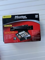 Master Lock Small Cash Box with Keyed Lock Fire Tough