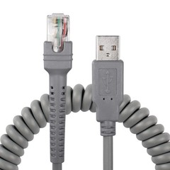 Versatile 10FT USB Extension Cable for Symbol Barcode Models – Coiled & Sleek