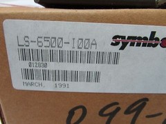Symbol LS-6500-I00A Laserscan Barcode Reader LS6500 + User Manual + Test Chart