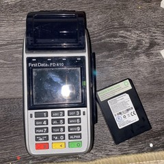 First Data FD410 Wireless Hand Held POS System Card Reader w/ FD400 Battery Pack