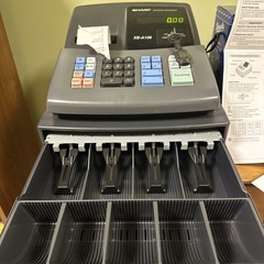 Sharp XE-A106 Electronic Cash Register Black/Gray