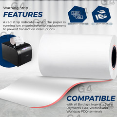 Premium Thermal Till Rolls – 57Mm X 40M, 20 Pack – Ideal for Credit Card Machine