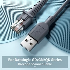 2M/6ft Flatted USB Port to RJ45 Cable For Datalogic QD2131 GD4132 GD4500 GD4590