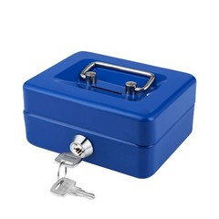 Mini Cash Box with Lock and Slot Small Cash Box with Money Tray Metal Piggy B…
