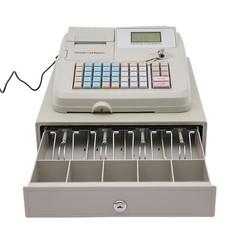 Electronic Cash Register with Flat Keyboard & Thermal Printer Commercial 48 Keys