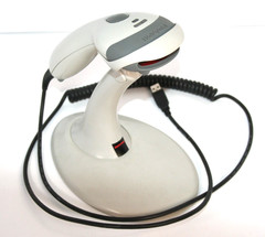 Honeywell MS9540 Metrologic Voyager CG Barcode Scanner Stand USB Tested Working