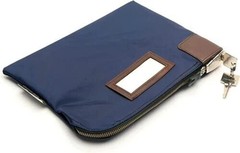 Honeywell 2-Key Locking Bank Bag Deposit Bag 10.5&Prime; x 8&Prime; with Keys