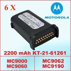 6 x Motorola Symbol MC9090 MC9190 Replacement Battery 21-65587-01 & 21-65587-02