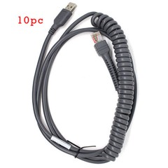 LOT10 9FT Coiled USB Cable for Motorola Symbol LS2208 LS4208 CBA-U12-C09ZAR