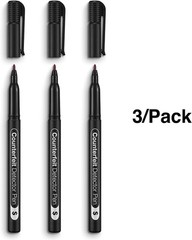 Counterfeit Detection Pens, Black, 9 Pack – Fake Bill Marker Pens for Retail,…