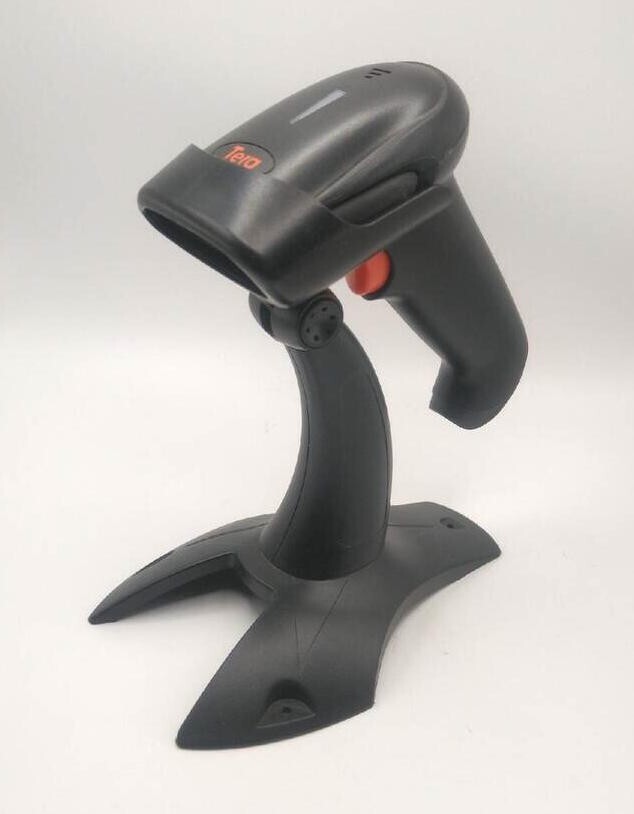 Tera Portable Wireless Barcode Scanner w/ Stand HW0002 NICE!