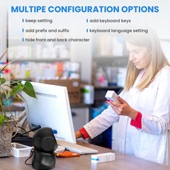 Eyoyo EY-5500 Hands-Free USB Wired Desktop 1D&2D QR Barcode Scanner