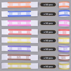 Pack of 400 Money Bands for Cash Money Wrappers for Bills to Organize Cash – …