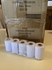 100 Pcs 57x38mm Eftpos Rolls Thermal Paper Cash Register Receipt Office Supplies