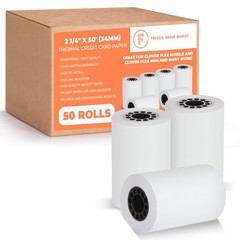 Thermal Credit Card Paper Rolls Printer Paper Receipts 2 1/4&Prime; X 50&prime; for Popul…