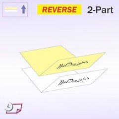 Reverse Collated NCR Paper, 500 Sheets, 2-Part, USA-Made