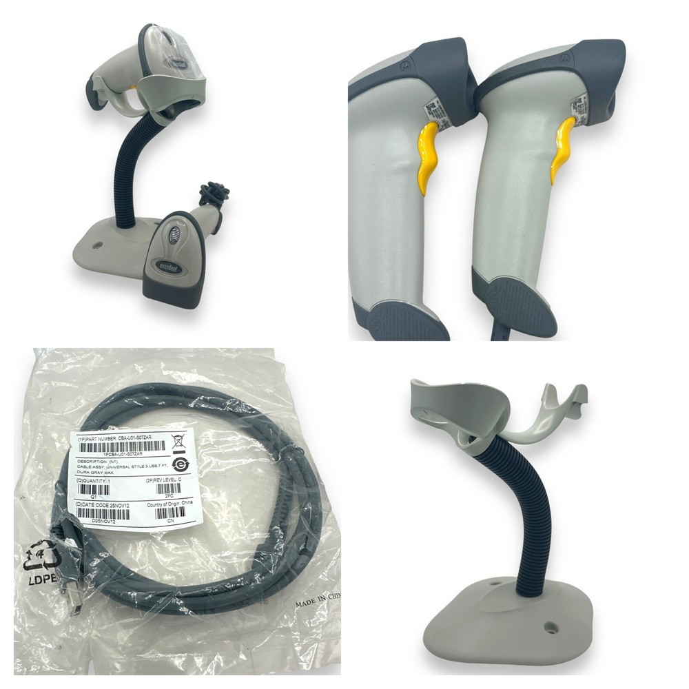 Lot of 2 Symbol LS2208 USB Handheld Barcode Scanner Reader POS LS2208-SR20001