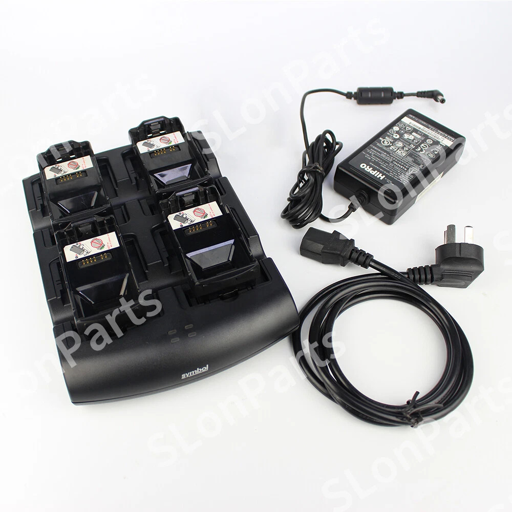 Symbol 4-Slot Cradle SAC7X00-4000CR & Power for MC70 MC75 MC3190 MC3200