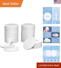 50 NFC Tags – NTAG215 White Coin Stickers with Adhesive, Waterproof & Rewritable