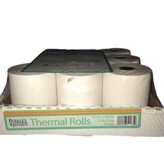Berkeley Jensen Thermal Paper Rolls (White), 3.125”x 220’, Pack of 9