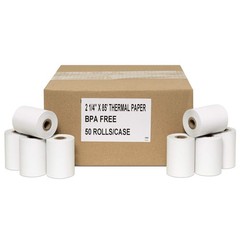Thermal Receipt POS Paper Rolls 2-1/4&Prime; x 85&prime; Thermal
