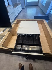 Cash Drawer 16&Prime; Cash Register POS System 5 Bill 5 Coin 3 Unlocking Ways