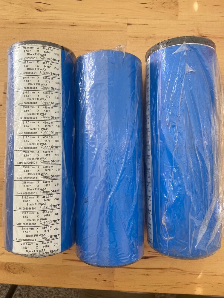 3x FGA21675 Printer Ribbon Featuring Clean Start 216MM X 450M CSI, 8.5&Prime; X 1476&prime;