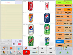 15&Prime; Touchscreen All In One POS System Restaurant Point Of Sale 2 Printers