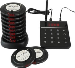 10+1 Pagers Restaurant Pager System Wireless Food Service 24h Standby Time