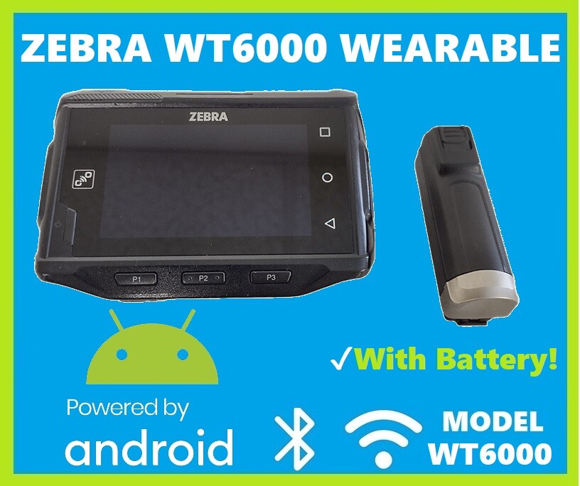 Zebra WT6000 Android Wrist Wearable Scanner, WT60A0-TS0LEUS!🔥⭐