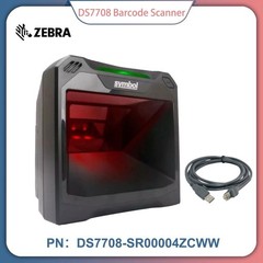 Zebra DS7708-SR00004ZCWW Desktop Corded 2D Barcode Scanner Reader with USB Cable