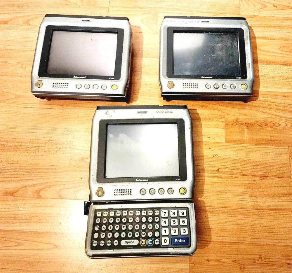 *UNTESTED* LOT 3x INTERMEC CV30 RUGGED COMPUTER AK4 KEYBOARD PORTABLE WIRELESS